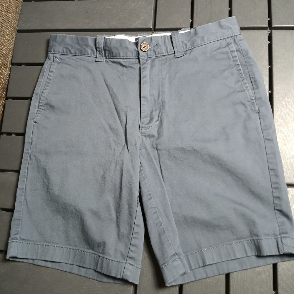 J.Crew Men‎ 29 Legacy Blue Preppy Flat Front 9" Inseam Flex Chino Short SA36